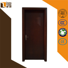 Dobradiça ajustável membrana pvc imprensa mdf, madeira porta principal único design, portas de pvc